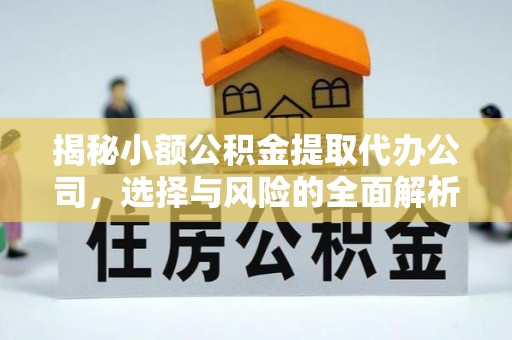 招远揭秘小额公积金提取代办公司，选择与风险的全面解析